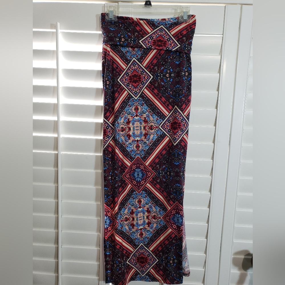 Multi colored maxi skirt